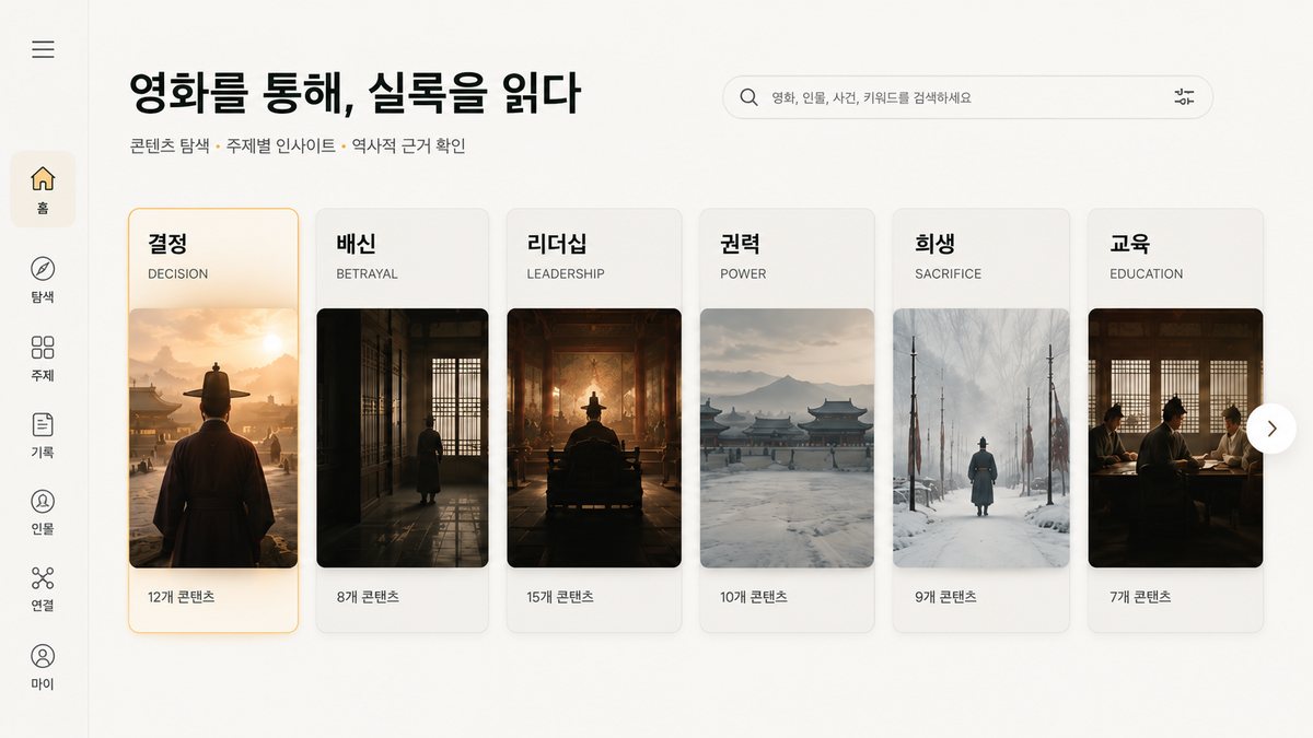 영화가 묻고 실록이 답하다 강의